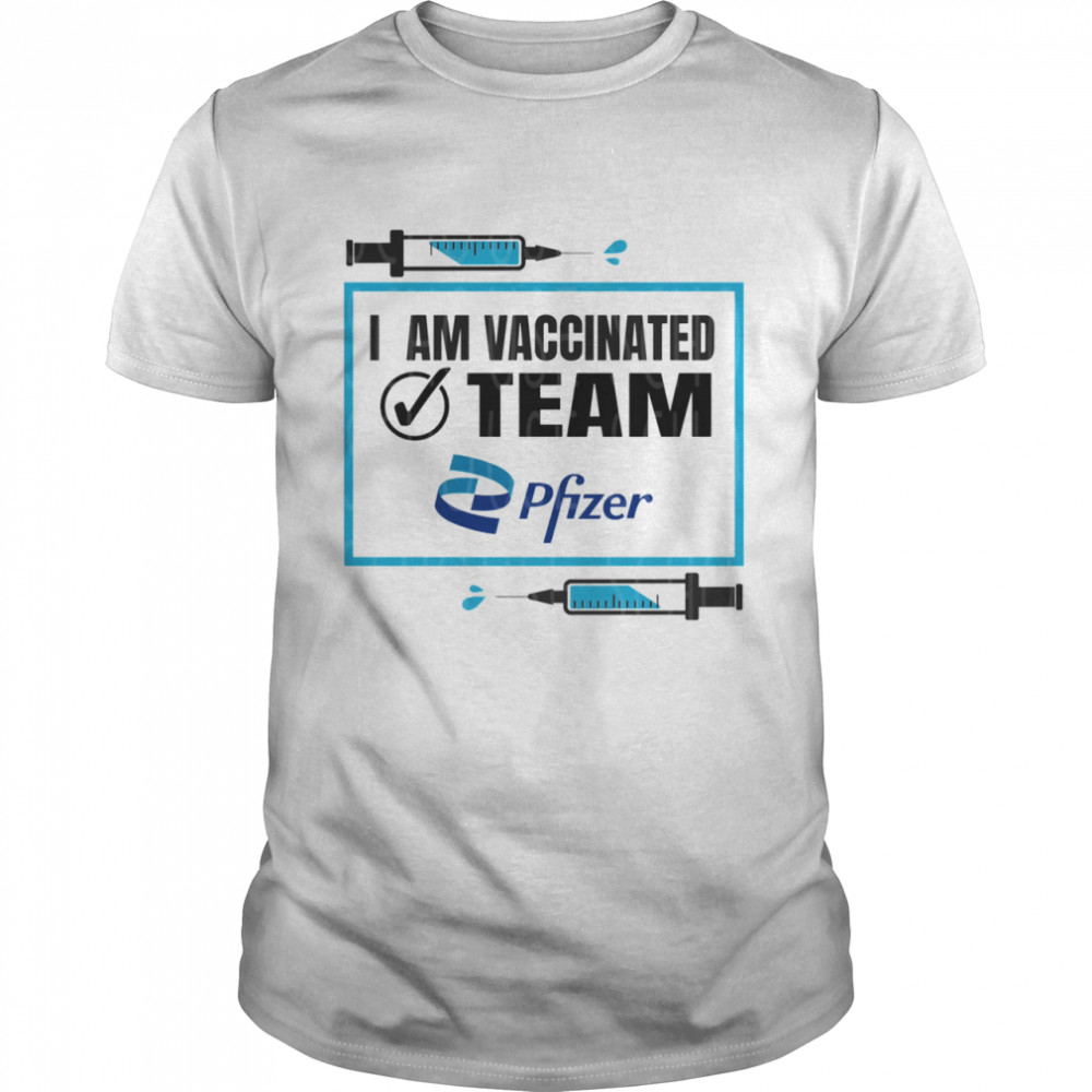 I Am Vaccinated Team Pfizer Christmas 2021 shirt Classic Men's T-shirt
