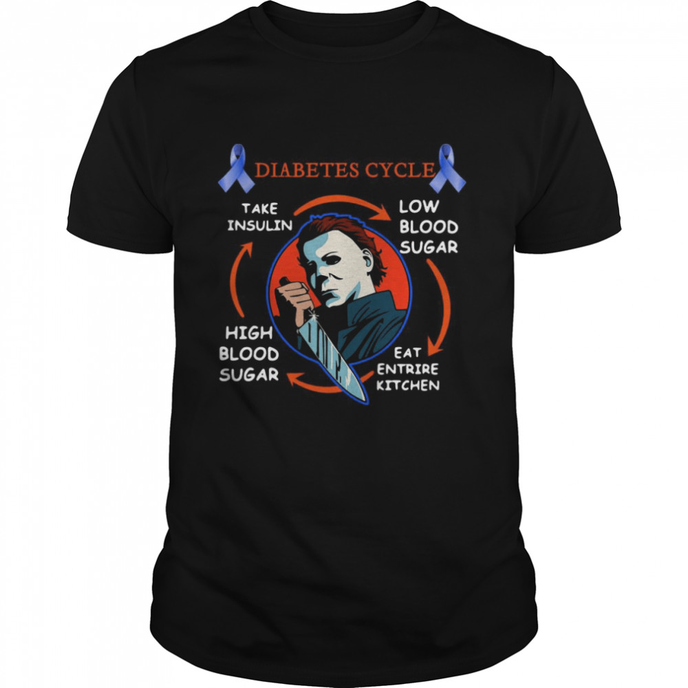 Michael Myers Diabetic Cycle Halloween T-shirt Classic Men's T-shirt