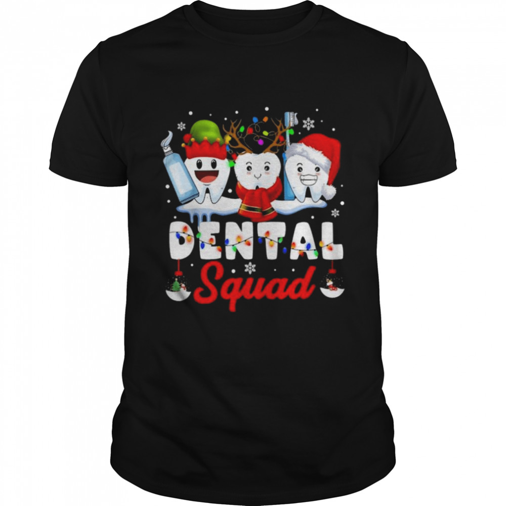 dental Squad Santa Reindeer Happy Christmas shirt Classic Men's T-shirt