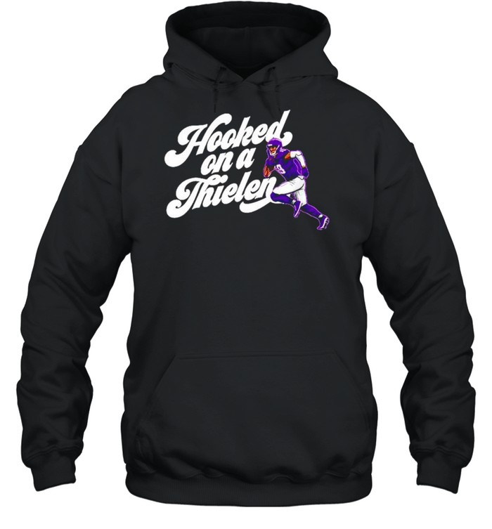 Adam Thielen Hooked On A Thielen Minnesota Vikings shirt Unisex Hoodie
