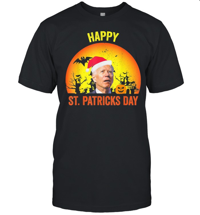 Anti Joe Biden Happy St Patrick Pumpkin Head Halloween shirt