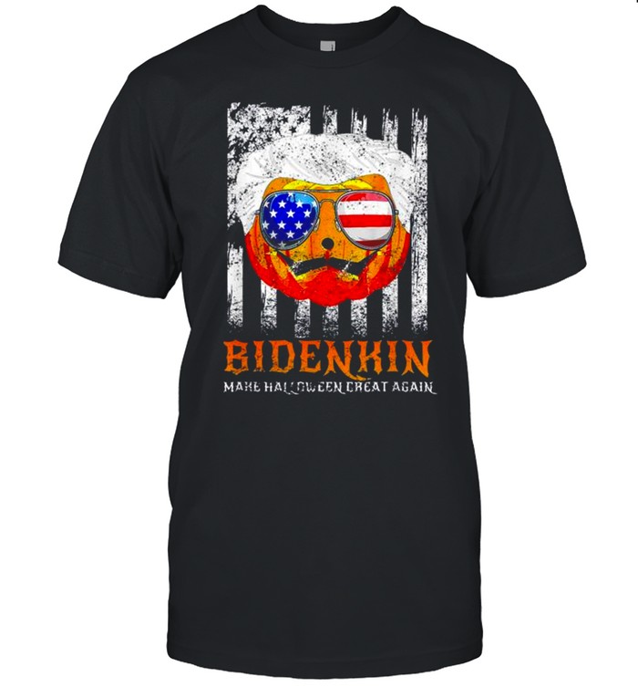 Biden Pumpkin Make Halloween Great Again Bidenkin USA Tee  Classic Men's T-shirt