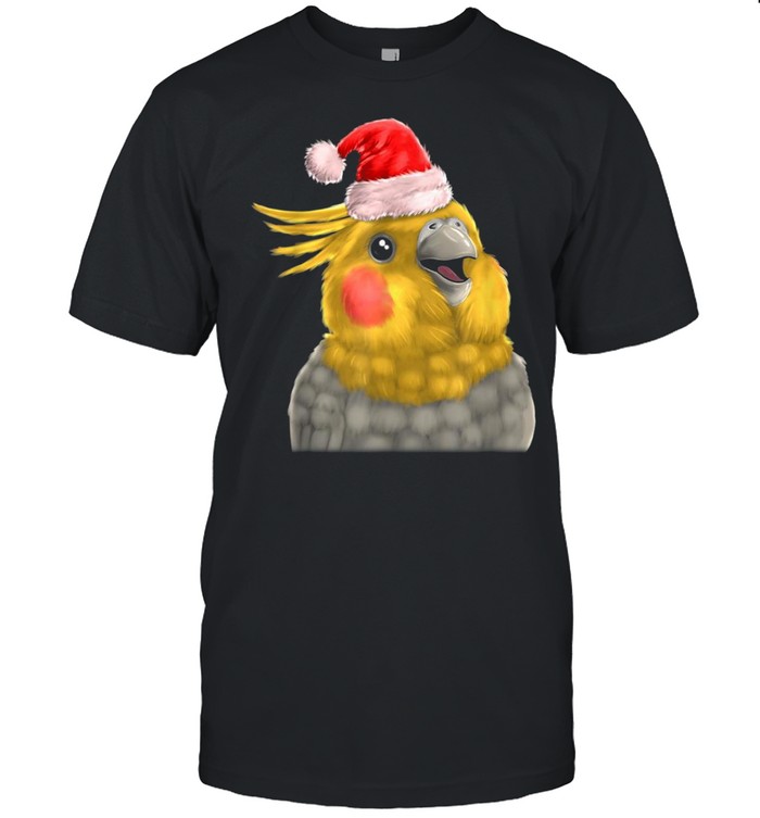 Cockatiel Parrot Santa Christmas Holiday Bird XMas shirt Classic Men's T-shirt