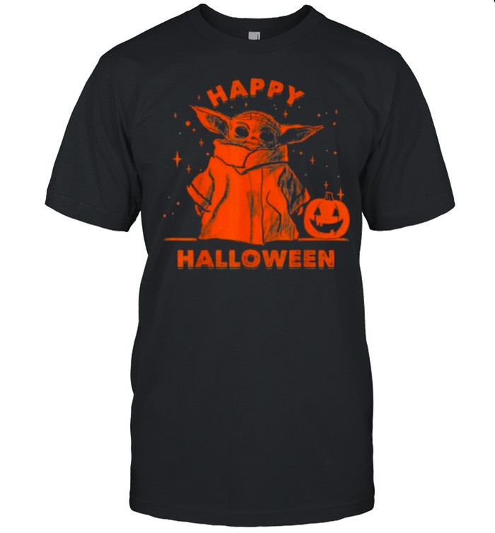 Master Yoda and Pumpkin Happy Halloween shirt