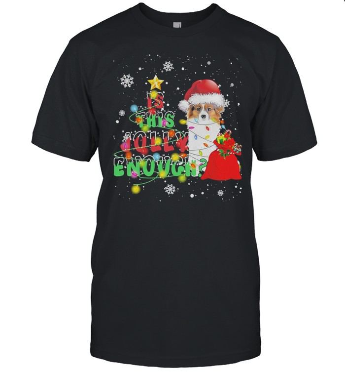 is This Jolly Enough Merry Christmas Papillon shirt Classic Men's T-shirt