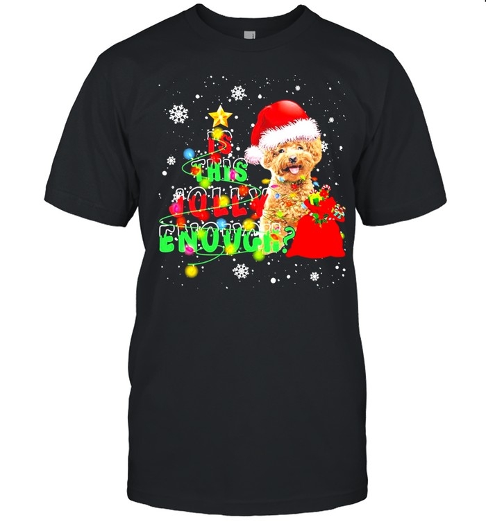 is This Jolly Enough Merry Christmas Poodle shirt