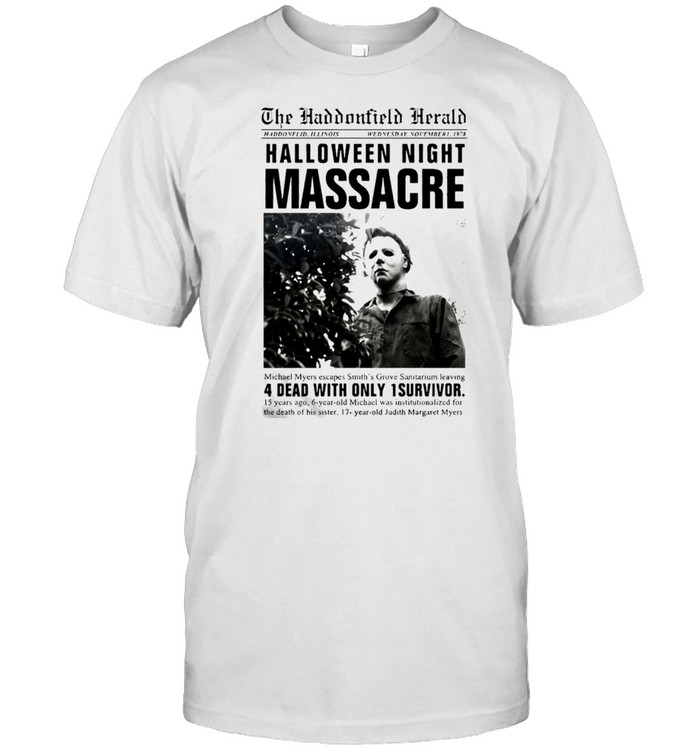 Michael Myers Headline Halloween Night Massacre T-shirt
