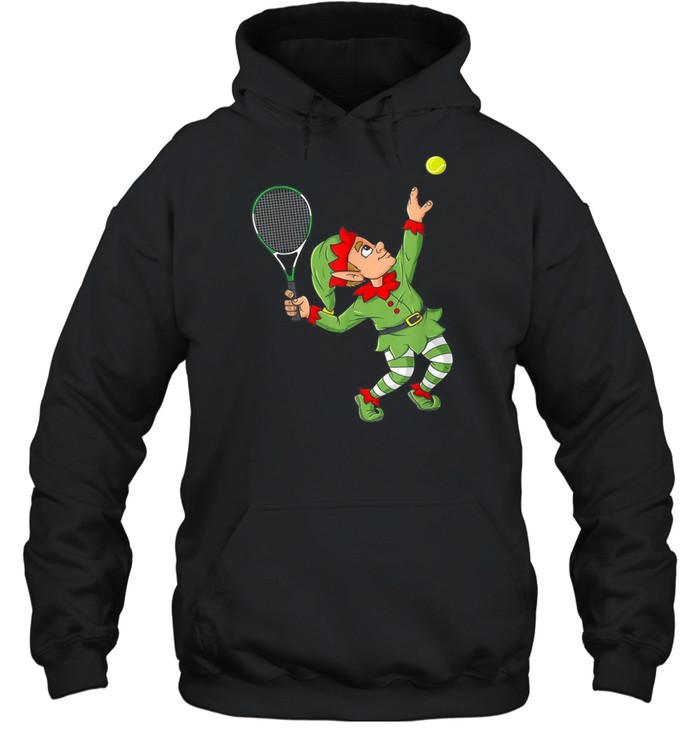 Christmas Elf Tennis Boys Girlsns Xmas shirt Unisex Hoodie