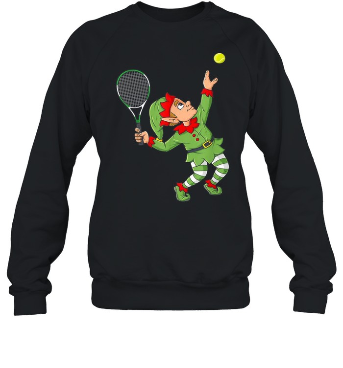 Christmas Elf Tennis Boys Girlsns Xmas shirt Unisex Sweatshirt