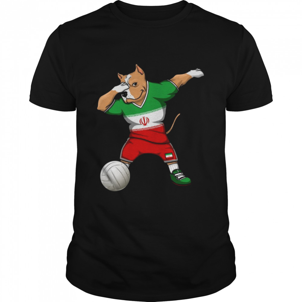 Dabbing Pit Bull Iran Volleyball Fans Jersey Iranian Sport shirt