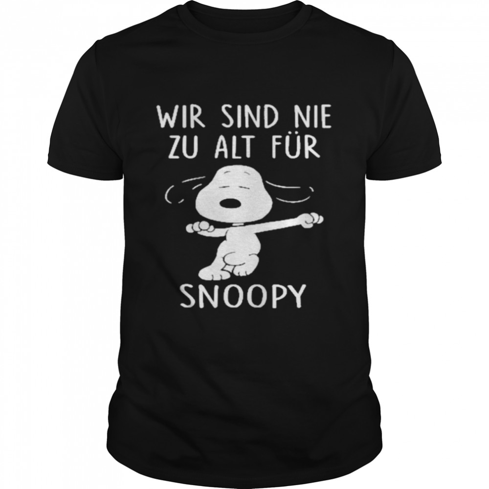 Wir sind nie zu alt für Snoopy shirt Classic Men's T-shirt