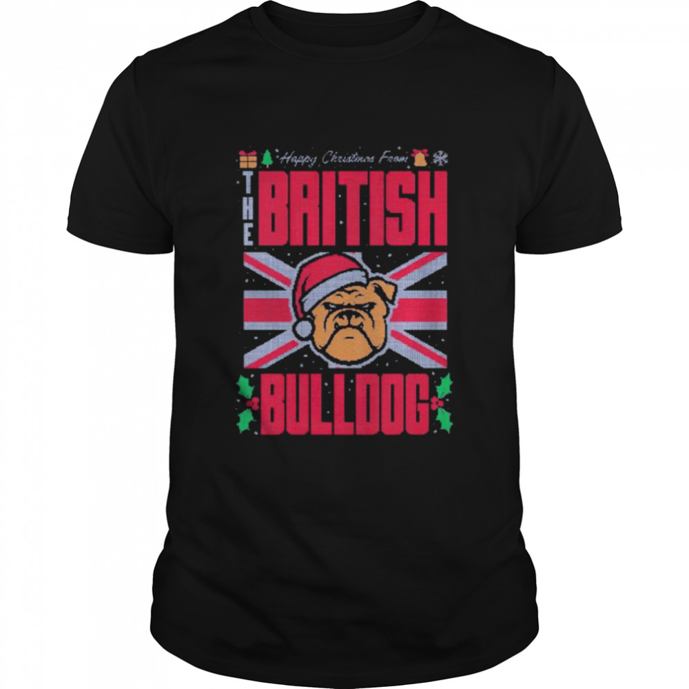 Happy Christmas from the British Bulldog shirt Classic Men's T-shirt