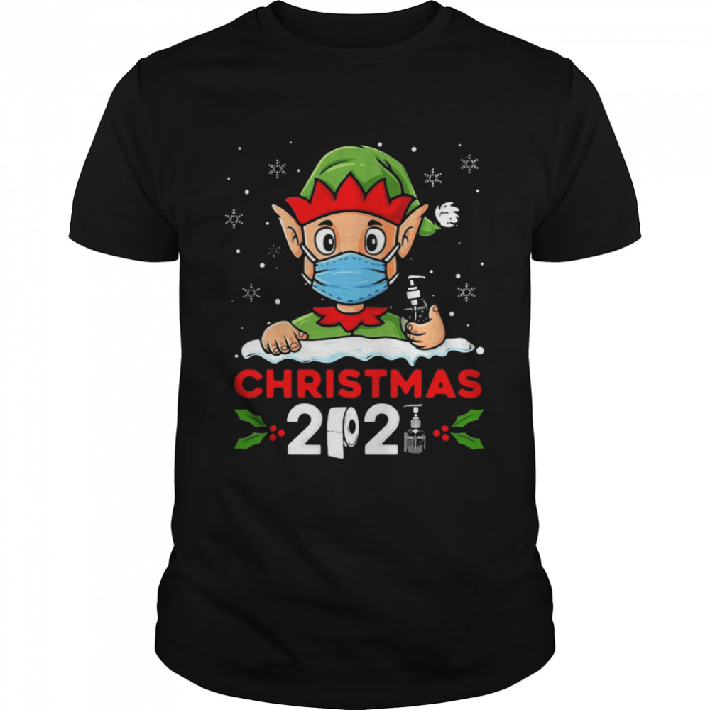 Christmas Elf 2021 Funny Family Xmas T-shirt