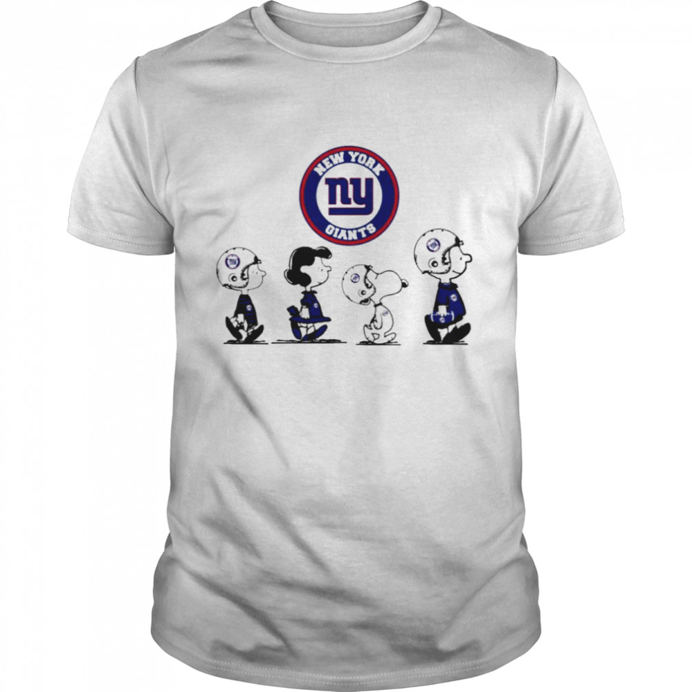 Peanuts Characters New York Giants Football team t-shirt