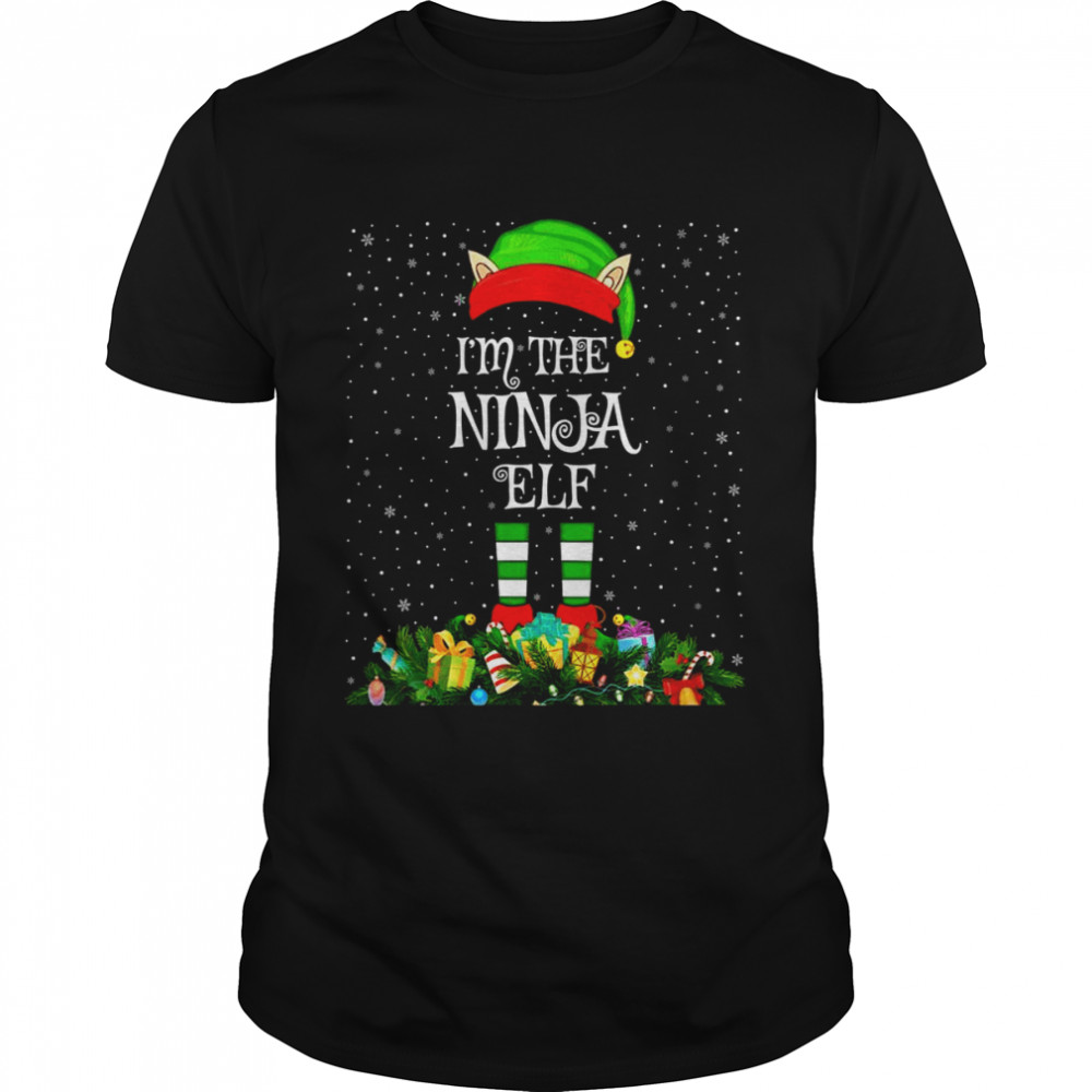 Matching Family Group I’m The Ninja Elf Christmas Shirt