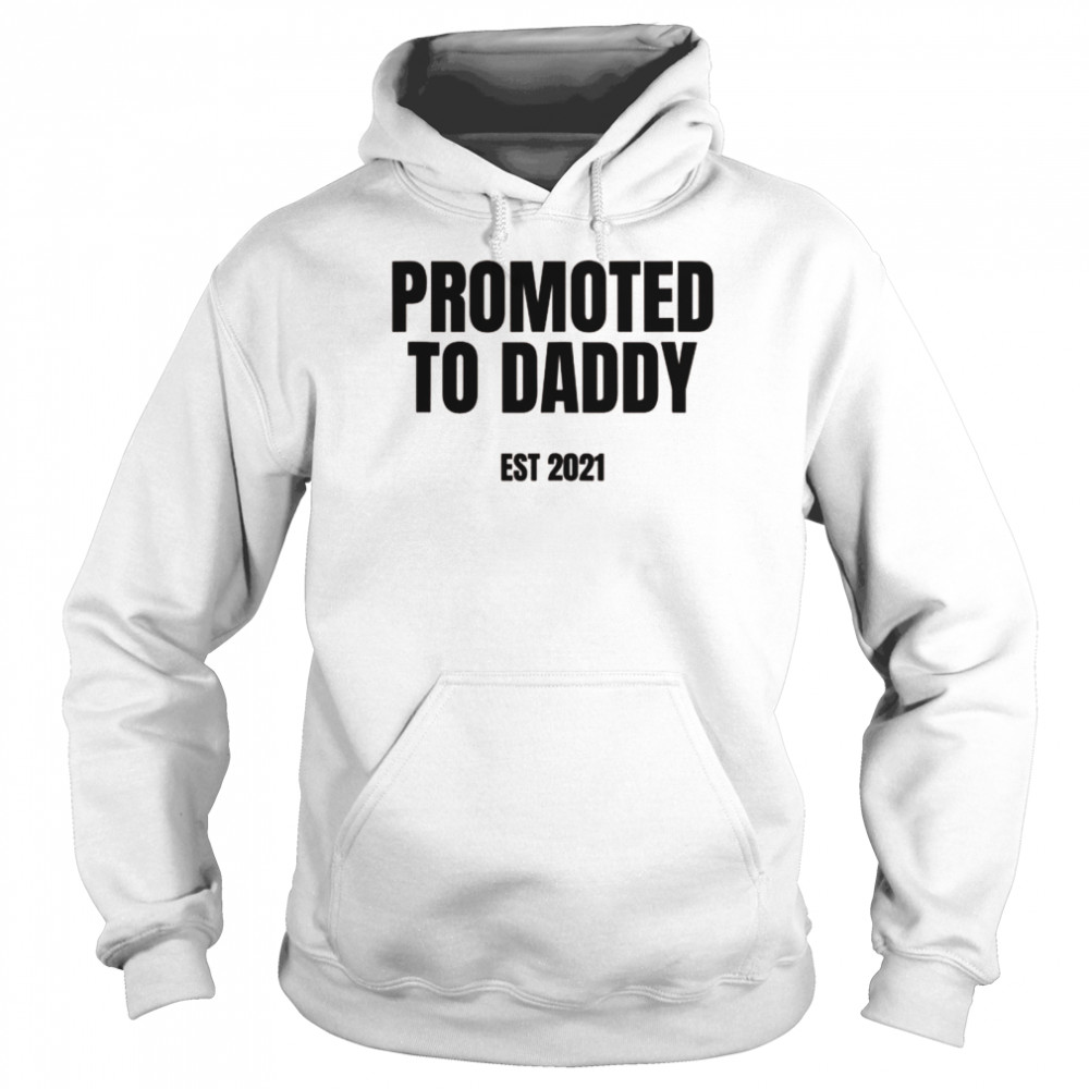Mens Promoted to Daddy New Dad  Unisex Hoodie
