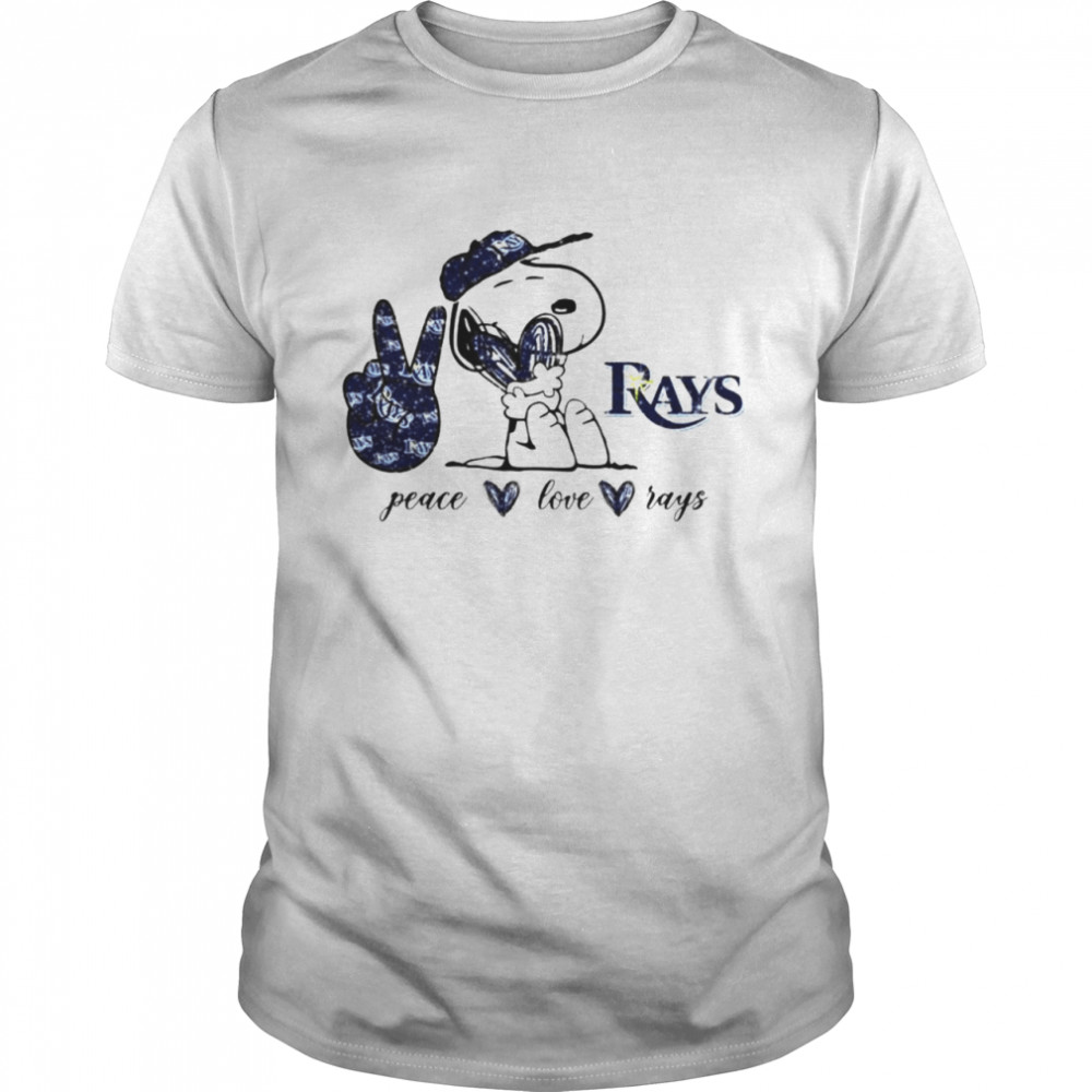 Infant Tiny Turnip White/Navy Tampa Bay Rays Baseball Love Raglan 3/4 Sleeve T-Shirt