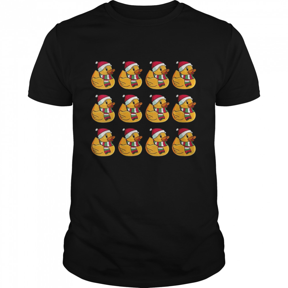 Christmas Holiday Rubber Duckies  Classic Men's T-shirt