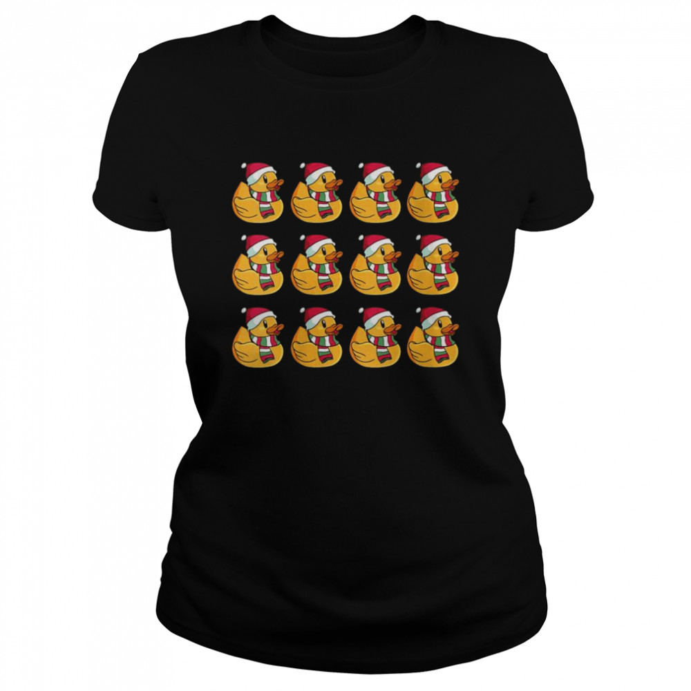 Christmas Holiday Rubber Duckies  Classic Women's T-shirt