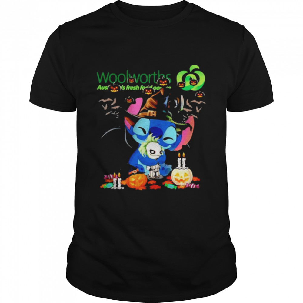 Woolworths Stitch hug Joker happy Halloween shirt Classic Men's T-shirt