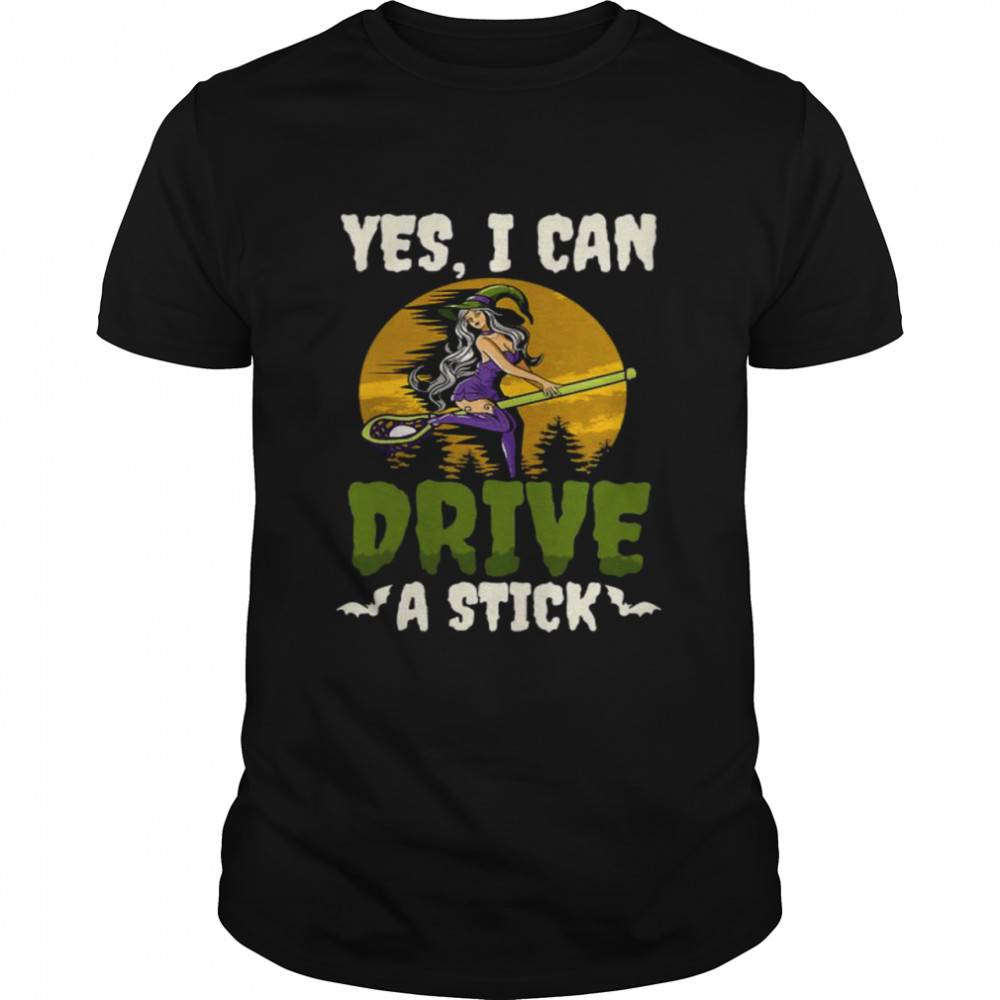 Yes I Can Drive A Stick Halloween Lacrosse T- Classic Men's T-shirt