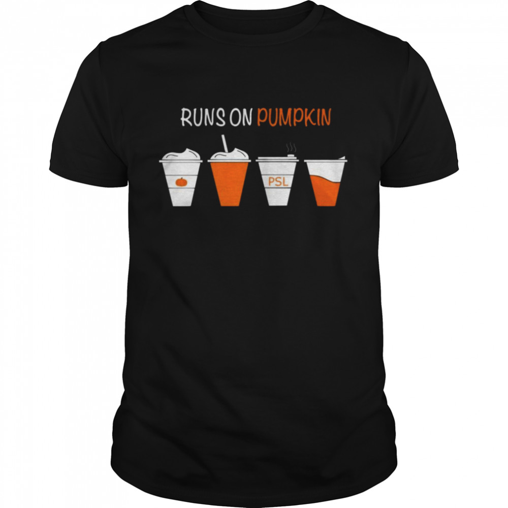 Runs on pumpkin shirt Classic Men's T-shirt