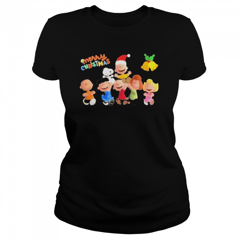 The peanut Snoopy and friends merry Christmas shirt Classic Women's T-shirt