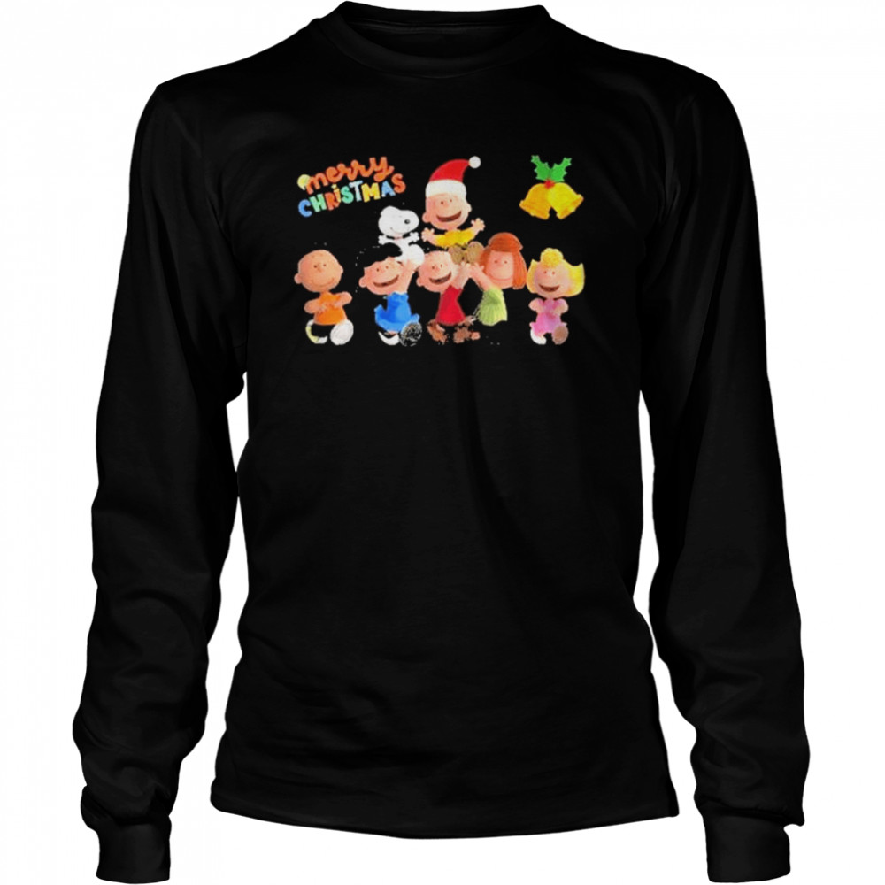 The peanut Snoopy and friends merry Christmas shirt Long Sleeved T-shirt