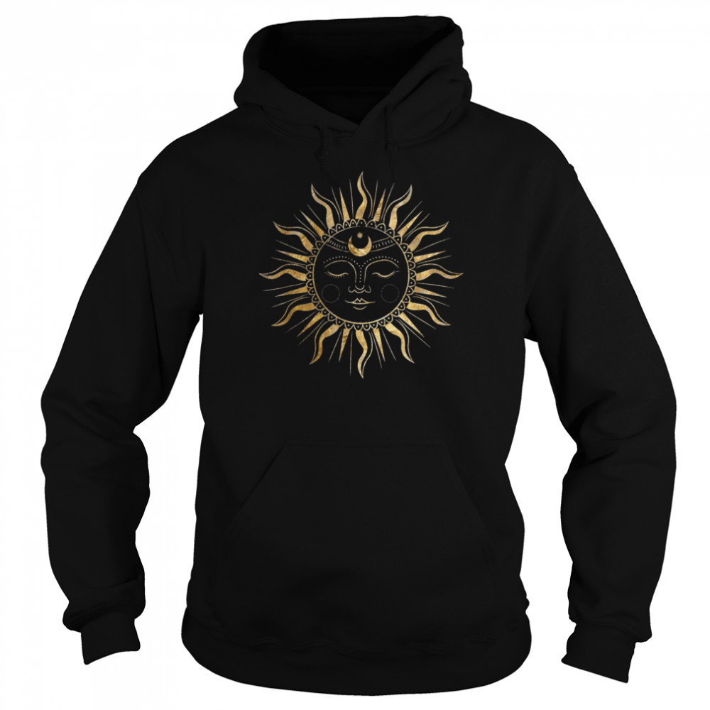 Sun Light Dark Academia Aesthetic Clothing Occult Witch Moon  Unisex Hoodie