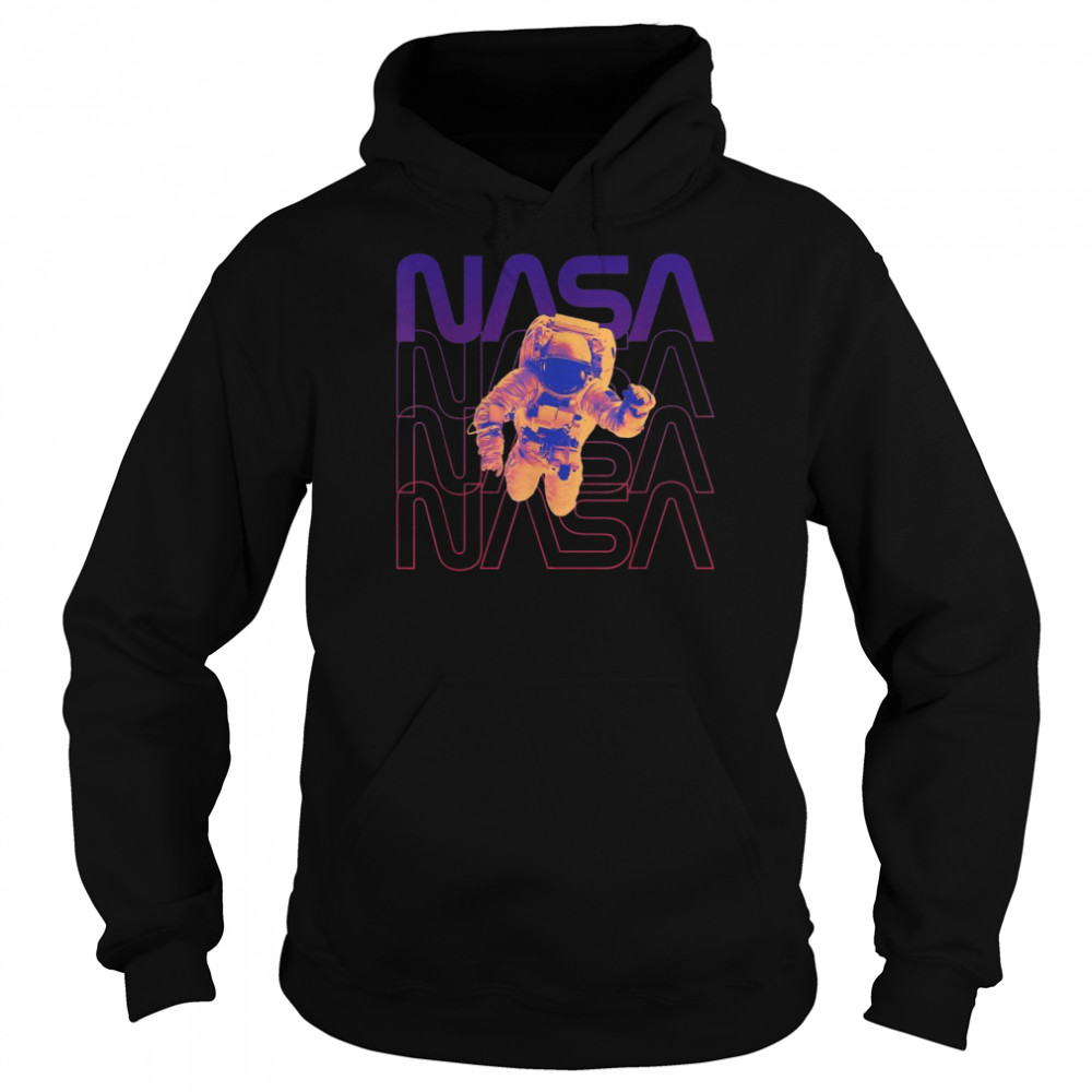 Floating in space NASA occupy Mars Astronaut in space  Unisex Hoodie