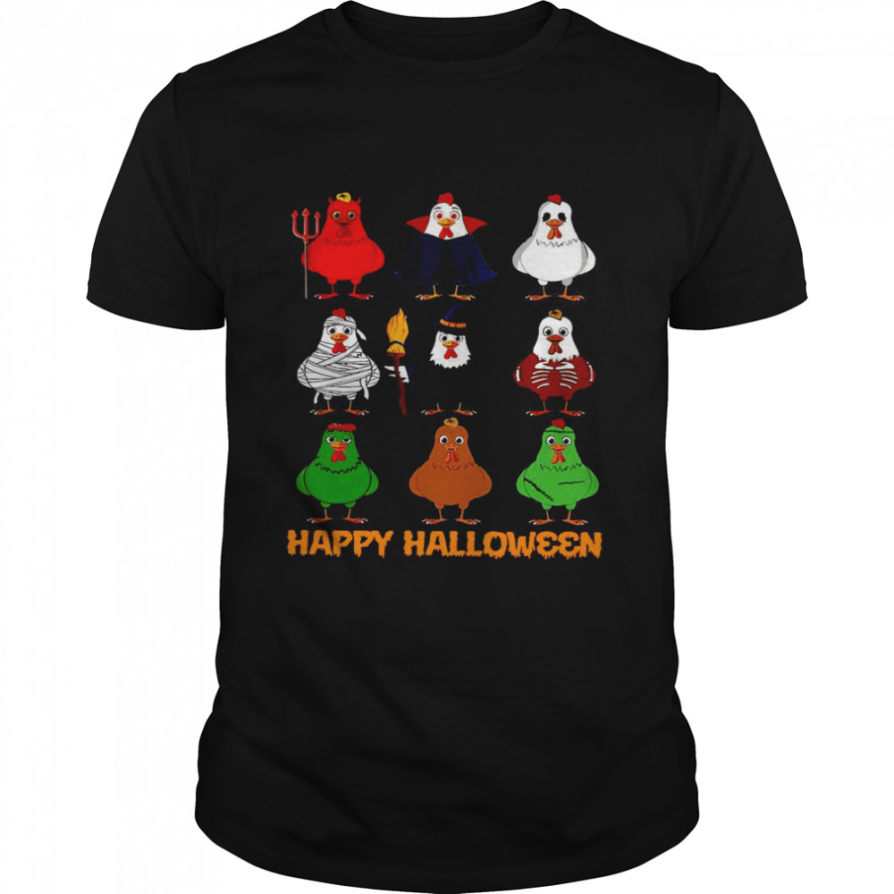 Chicken Halloween Happy Halloween Chicken Costume T-shirt Classic Men's T-shirt