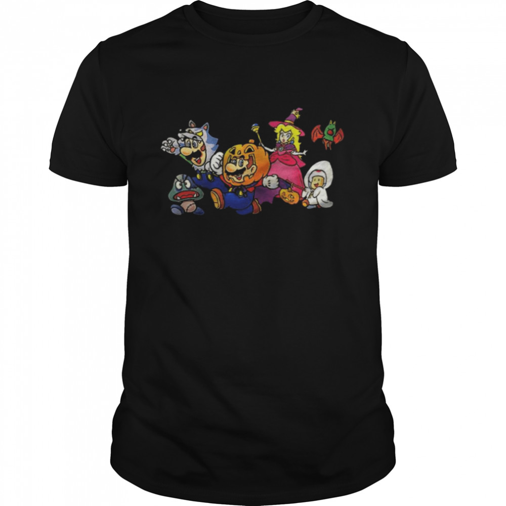 Video Game Art Tidbits New Super Mario Nintendo Ny Exclusive Halloween Shirt
