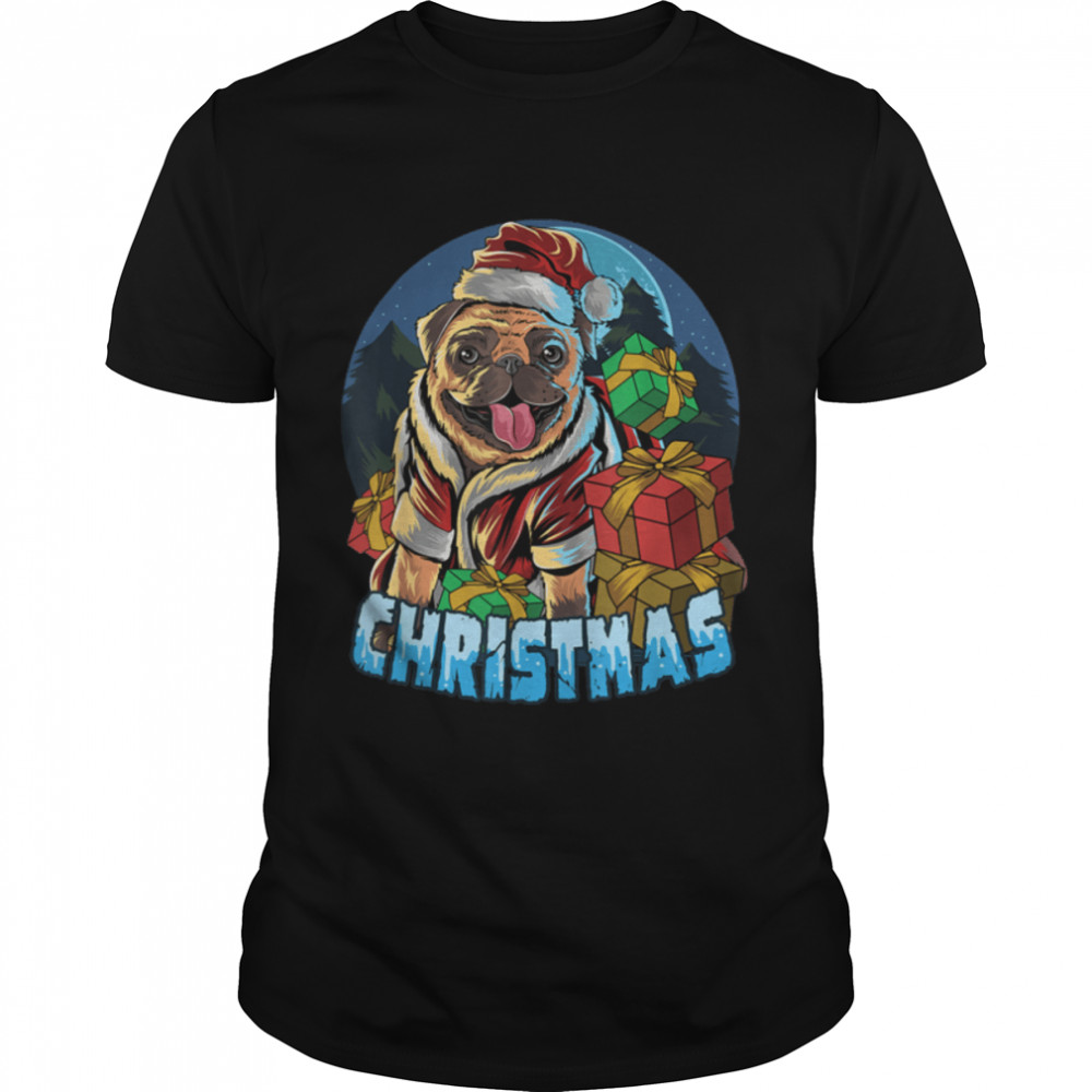 Christmas Loves led T- Gifts Cute Dog Lovers T- T- B09K3YXXW4 Classic Men's T-shirt