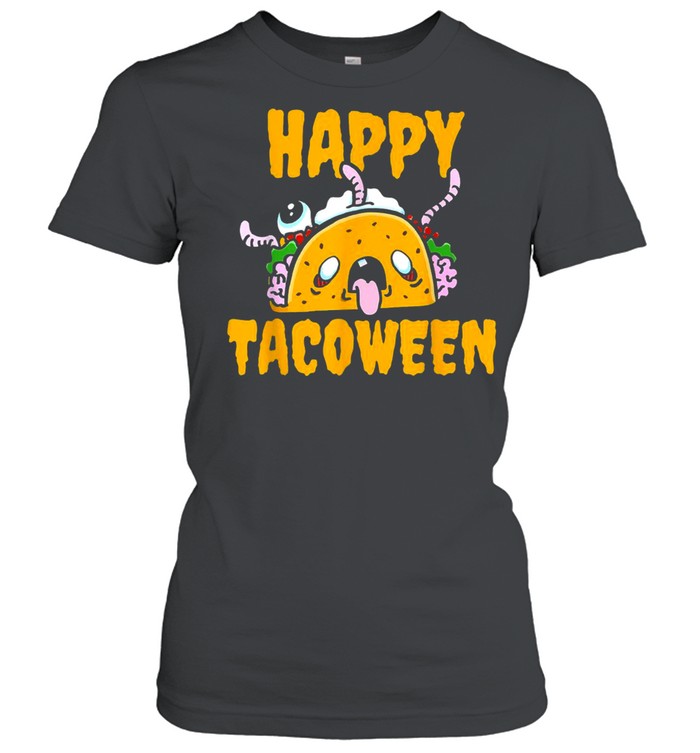 Happy Tacoween Zombie Taco Halloween Costume Taco  Classic Women's T-shirt