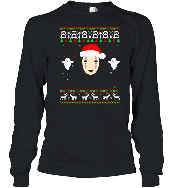 Kaonashi No Face Christmas shirt Long Sleeved T-shirt