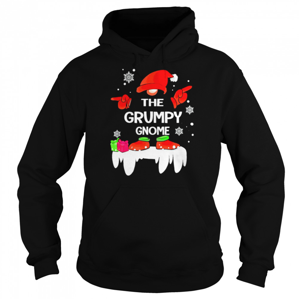 Grumpy gnome buffalo plaid matching family christmas pajama shirt Unisex Hoodie