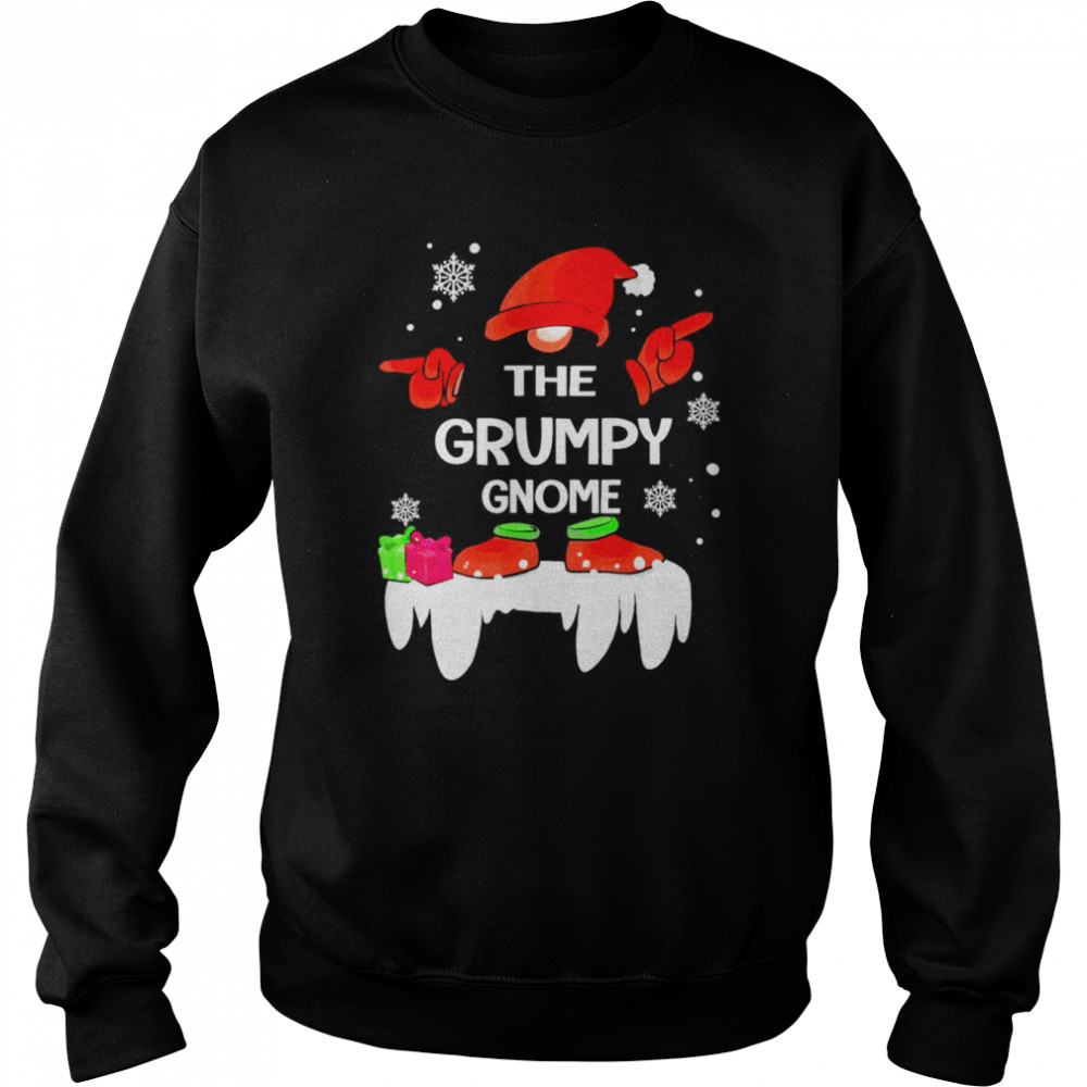 Grumpy gnome buffalo plaid matching family christmas pajama shirt Unisex Sweatshirt