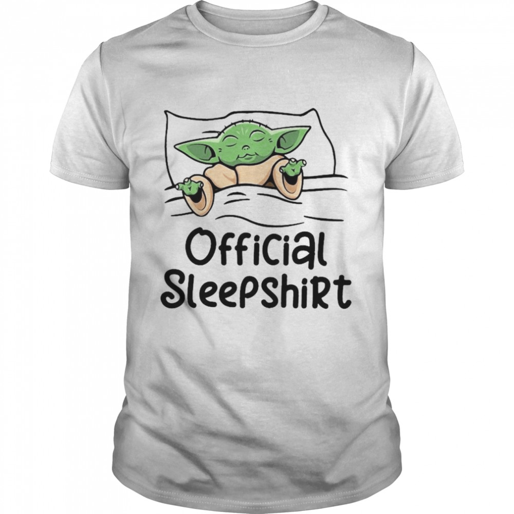 Baby Yoda sleeping official shirt