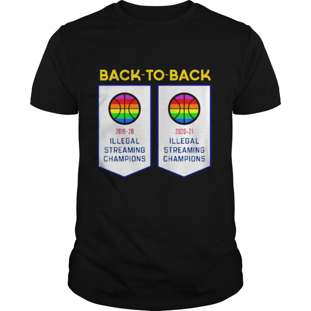 Original basketball Illegal Streaming Champs back to back shirt