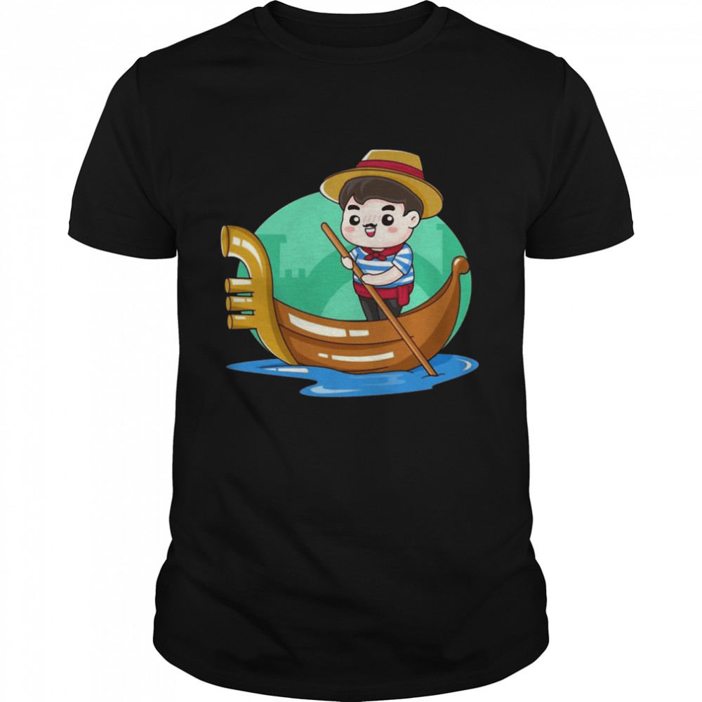 Italian Boatman Kawaii Style  Classic Men's T-shirt