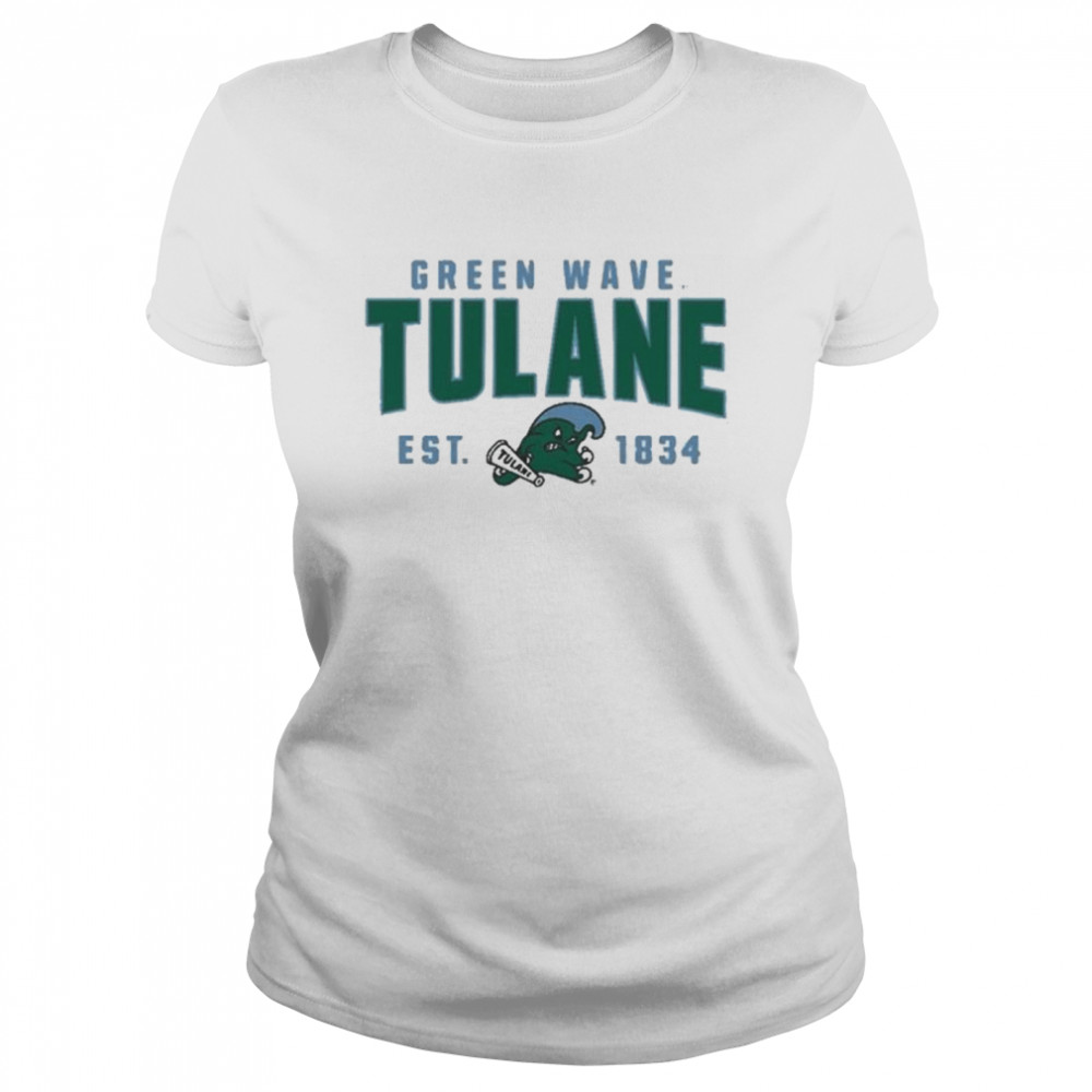 League Collegiate Wear Heathered Oatmeal Tulane Classic Women's T-shirt