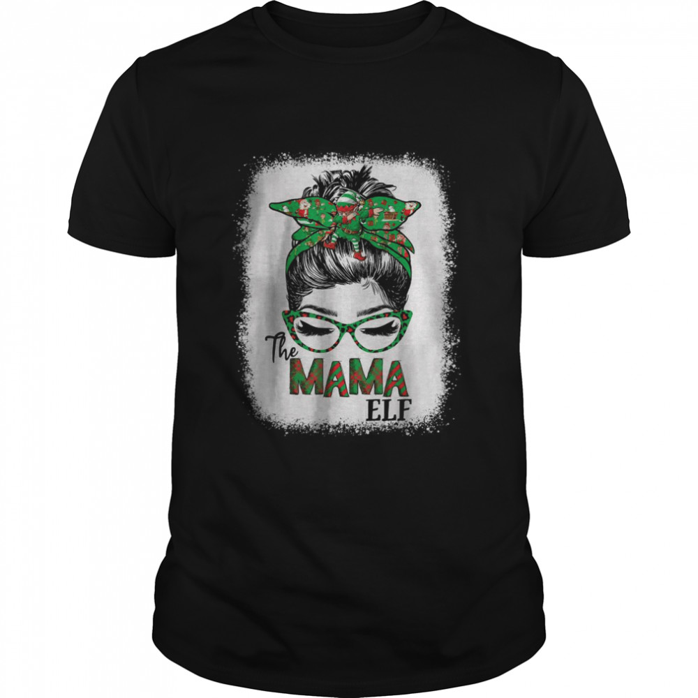 The Mama Elf Womens Messy Bun T-Shirt