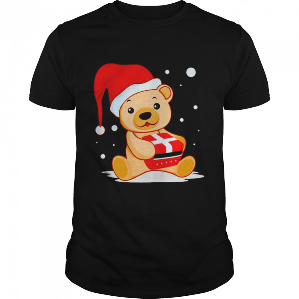 Teddy Bear with Christmas gift shirt