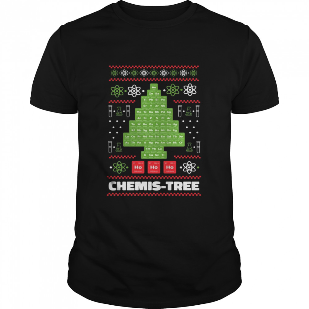 Chemistree Lustige Wissenschaft Weihnachtsbaum Chemie Chemiker  Classic Men's T-shirt