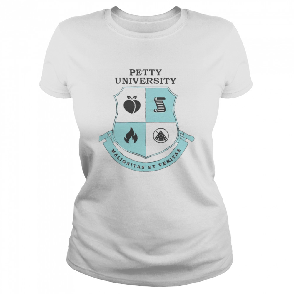 Petty University malignitas et veritas logo T-shirt Classic Women's T-shirt