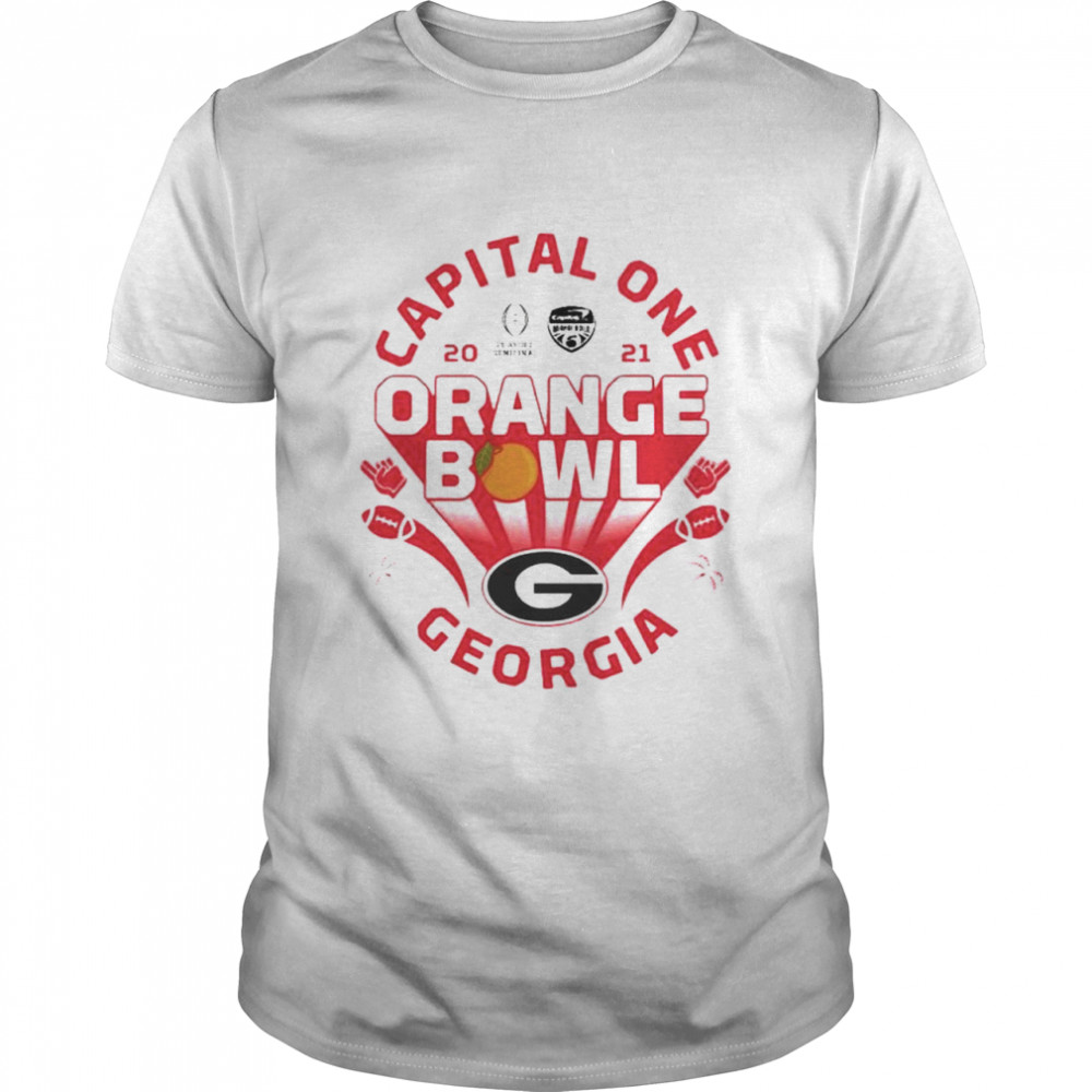 Georgia Bulldogs capital one orange bowl shirt