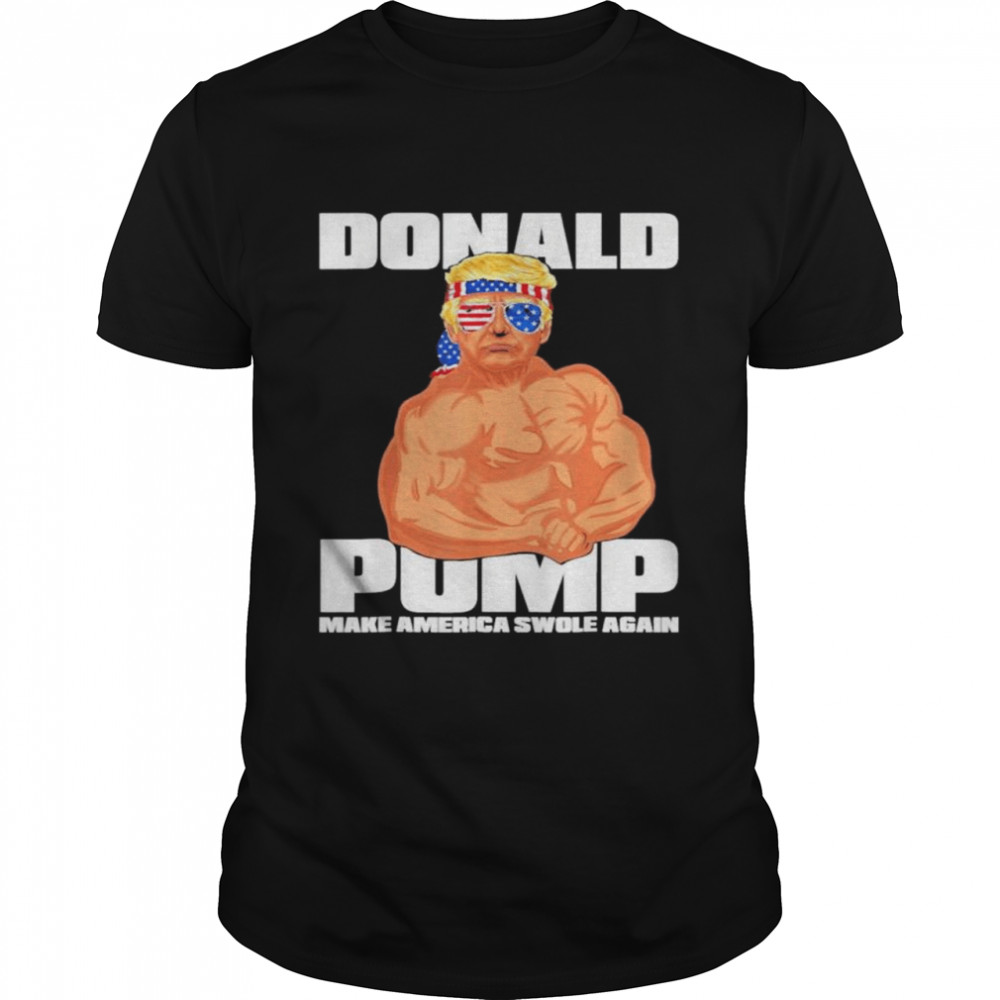 Patriotic Trump July 4th Donald Pump American Flag Tee Shirt