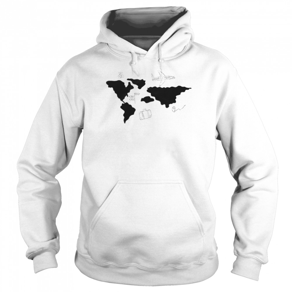 Airplane travel the world funny T-shirt Unisex Hoodie
