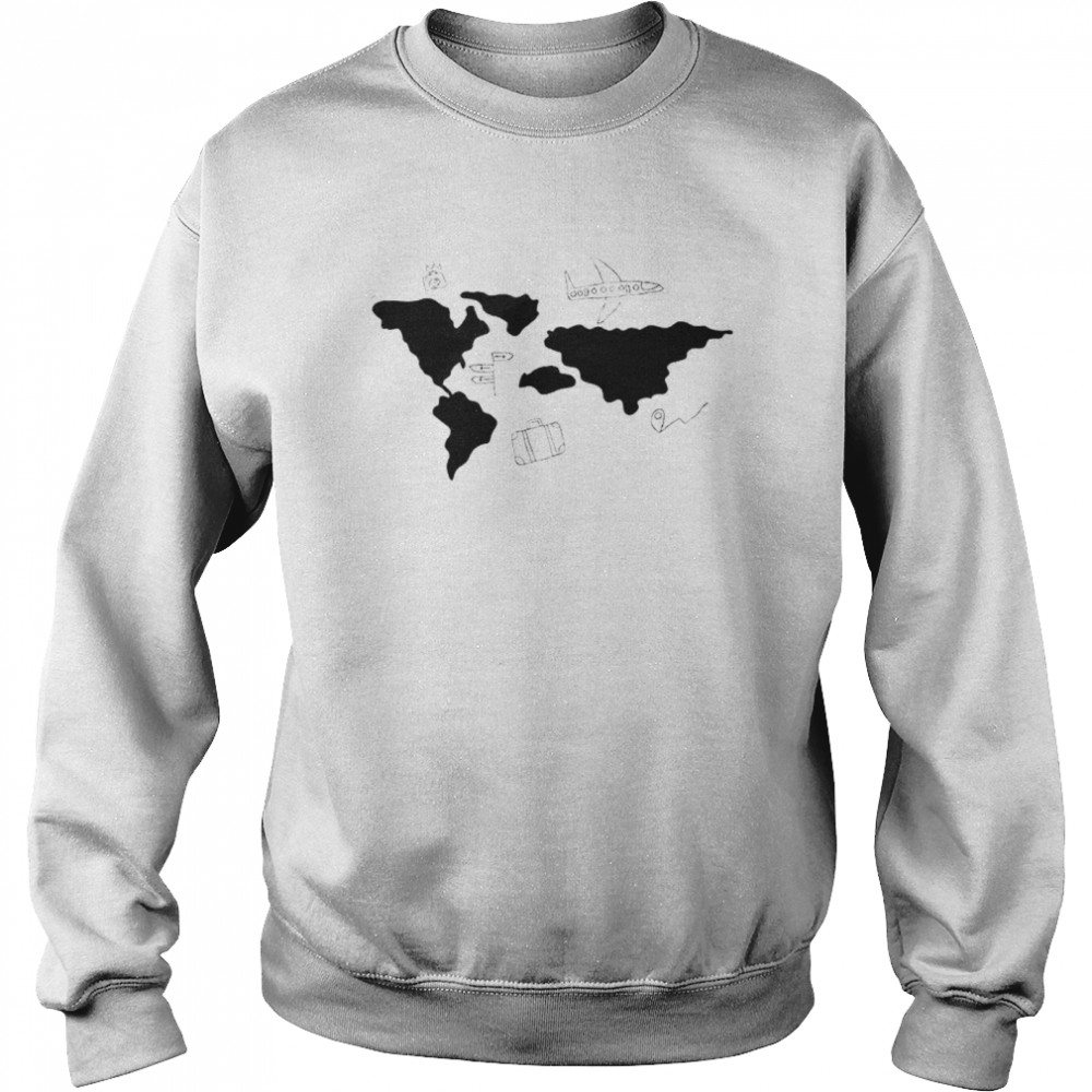 Airplane travel the world funny T-shirt Unisex Sweatshirt
