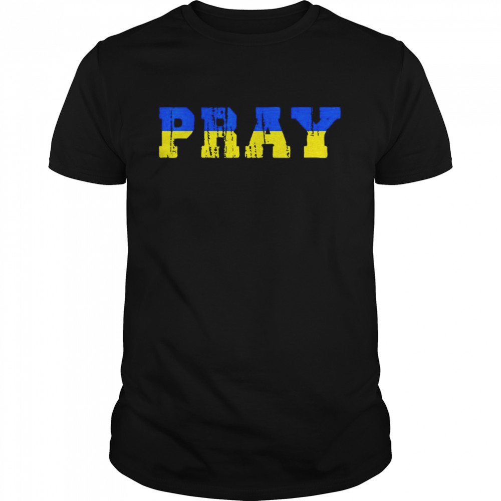 Stop war pray for ukraine ukrainian flag pride vintage shirt